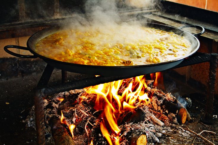 Control del fuego paella