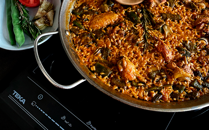 paella acero pulido